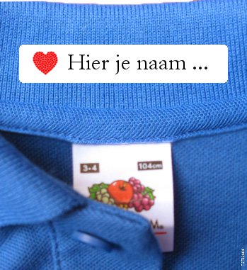 48 Instrijklabels | Strijklabels | Naamlabels Kleding